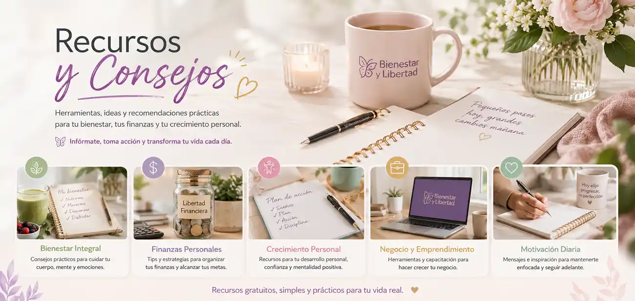 Recursos y consejos de Bienestar y Libertad